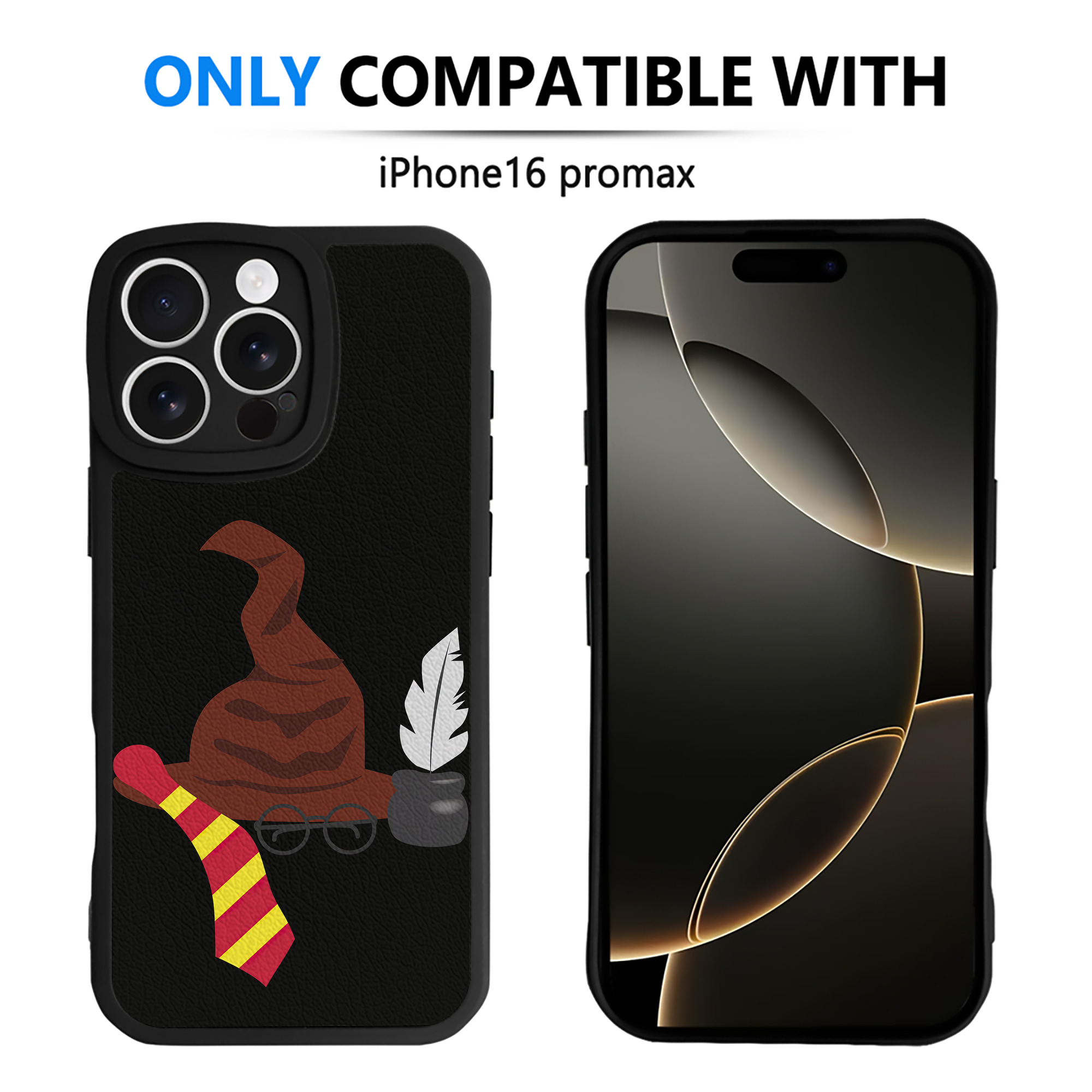 （画像用） Harry Potter ハリー・ポッターシリーズ 【iPhone 16シリーズ対応】シリコンスマホケース（レザー調） 材質：シリコン
